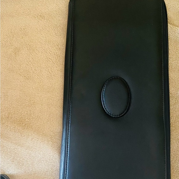 Nordstrom Black Leather Accessory - Picture 1 of 6